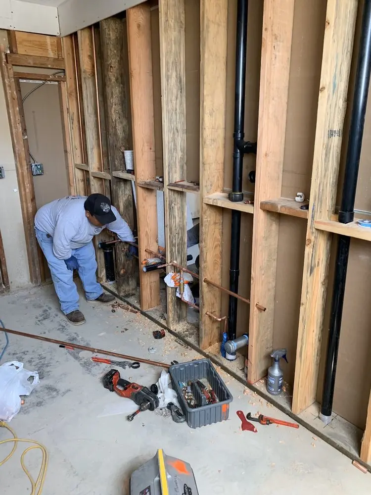 Commercial rough-in plumbing for Gas Line Repair in Estrella Park